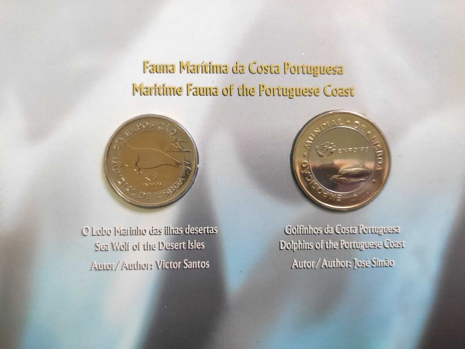 Moedas Escudos em carteira BNC 1997 sem Caixa Exterior