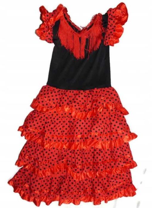 95^ sukienka hiszpanka strój przebranie  10/12 Lat_ 140/152