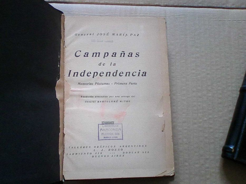 Memorias Póstumas 3 Partes - General José María Paz