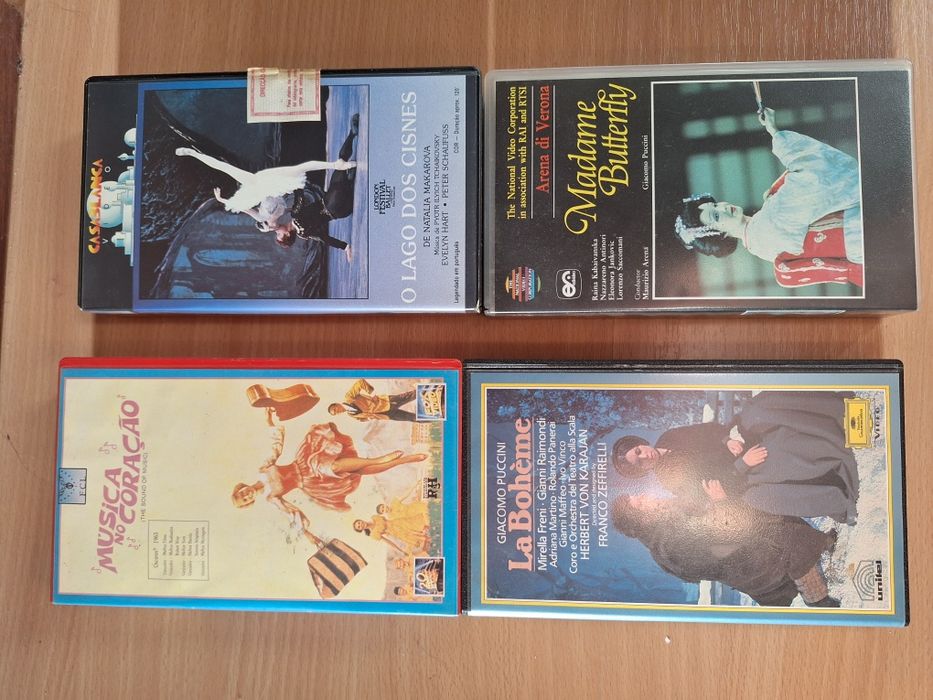 Cassetes novas de filmes clássicos e modernos muito importantes para c