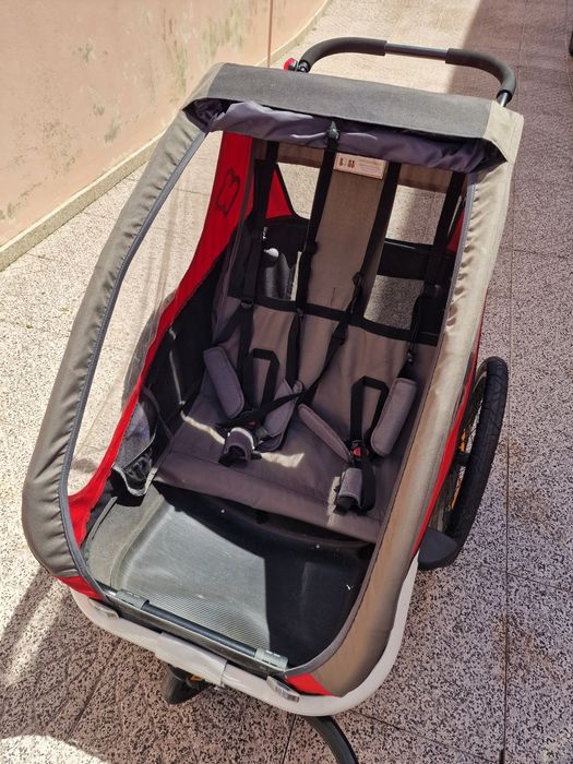 Pack familiar, 2 bicicletas e atrelado para 2 crianças