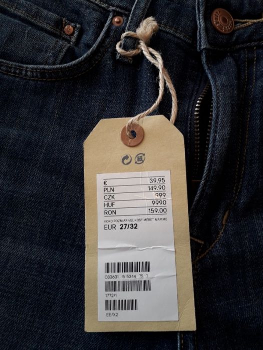 Spodnie jeansy/dżinsy damskie 27/32 H&M