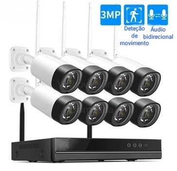 Sistema Vigilância ‼️ 8 Canais ‼️ 8 Câmaras ‼️ Sem Fios ‼️ UltraFullHD