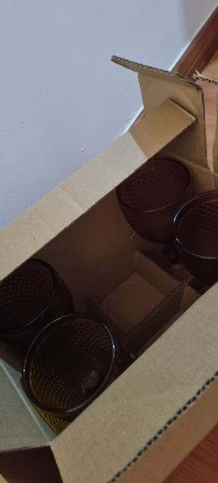 Conjunto Copos Bicos Âmbar