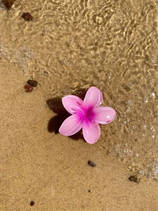 Заколка-крабик для волос гавайский цветок