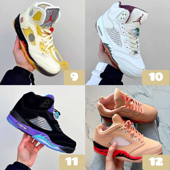 ‼️БЕЗ ПЕРЕДПЛАТИ Зручні Кросівки Air Jordan 5 / Jordan 6 | Унісекс | Розміри 36 - 47‼️