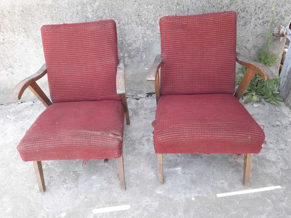 fotel Puchała do renowacji/naprawy prl retro vintage