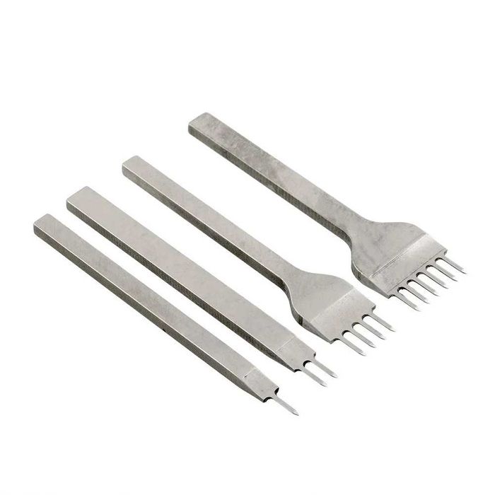 Набор шаговых пробойников для кожи (шаг 4мм ), Пробійники рядкові