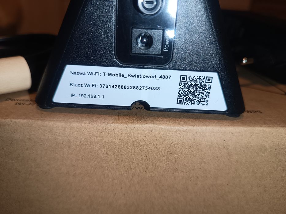 Router Wi-Fi 6 Home Box Sagemcom CS 50001 T-Mobile internet światłowodowy