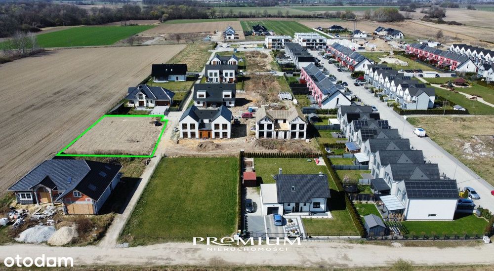 Działka bud. mieszk. os. Reńskie Oława 11,14 ar