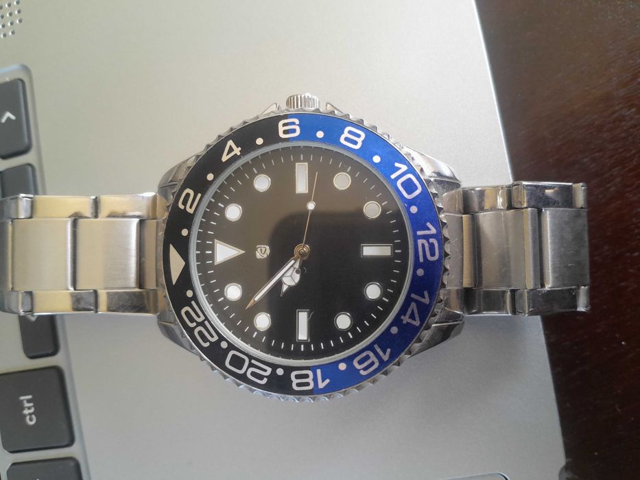 Relógio - Conjunto Auriol com afinador e bracelete. Praticamente novo.