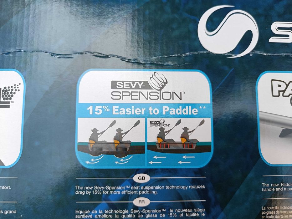 NOWY Kajak pneumatyczny do pływania rodzinny 3 osobowy Sevylor Alameda