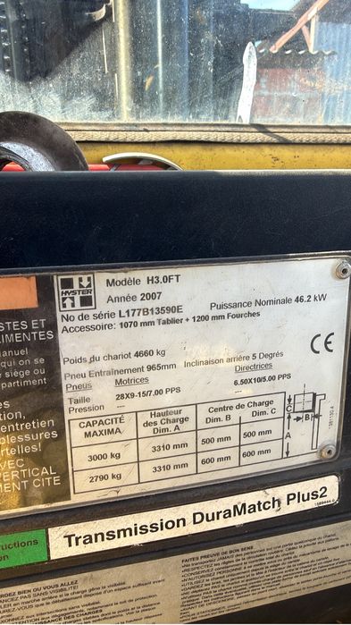 Wozek widlowy  Hyster 3.0