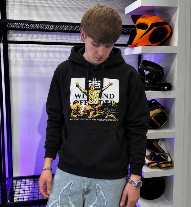 Худі Weekend Offender Leo Gregory чорне / Толстовка світшот Вікенд Офендер XS-XL