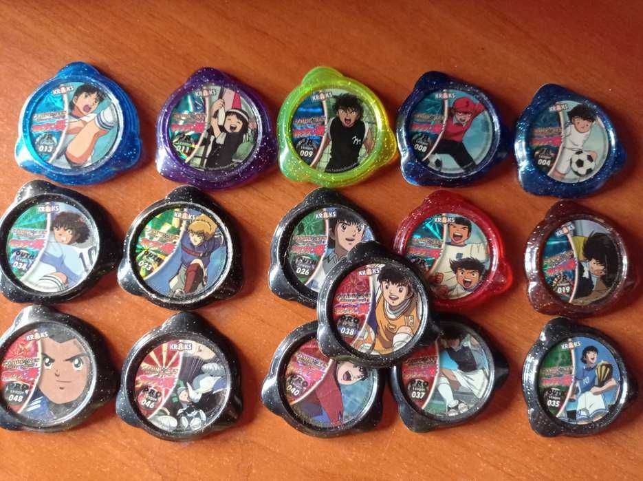Tazos Kraks Panini Oliver e Benji