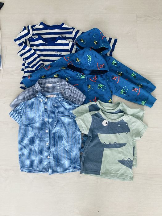 Paka ubrań blizniaki 92 ubrania bliznięta duża paczka spodnie kurtki