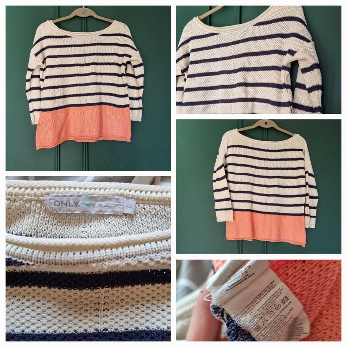 Sweter w paski Only