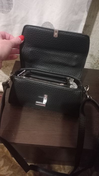 Сумка+кошелек кожа