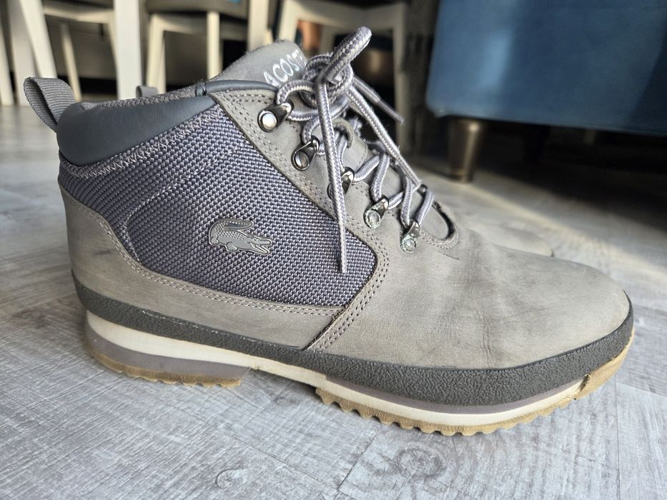 Lacoste Upton Lacoste Walking Boots Lacoste Upton Leather Grey