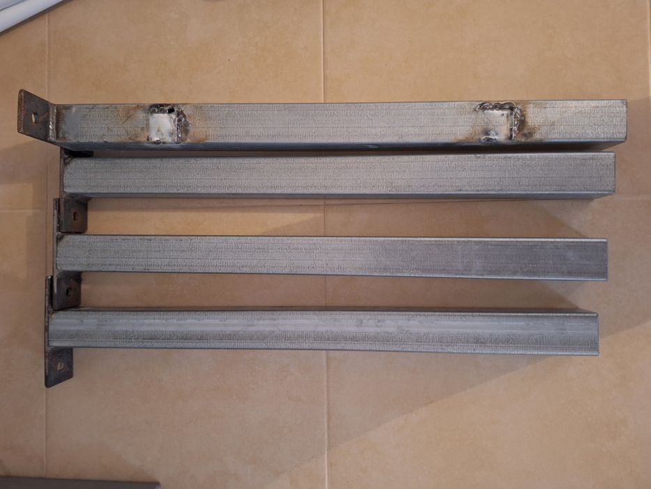 Poste 40x40x550 ferro galvanizado