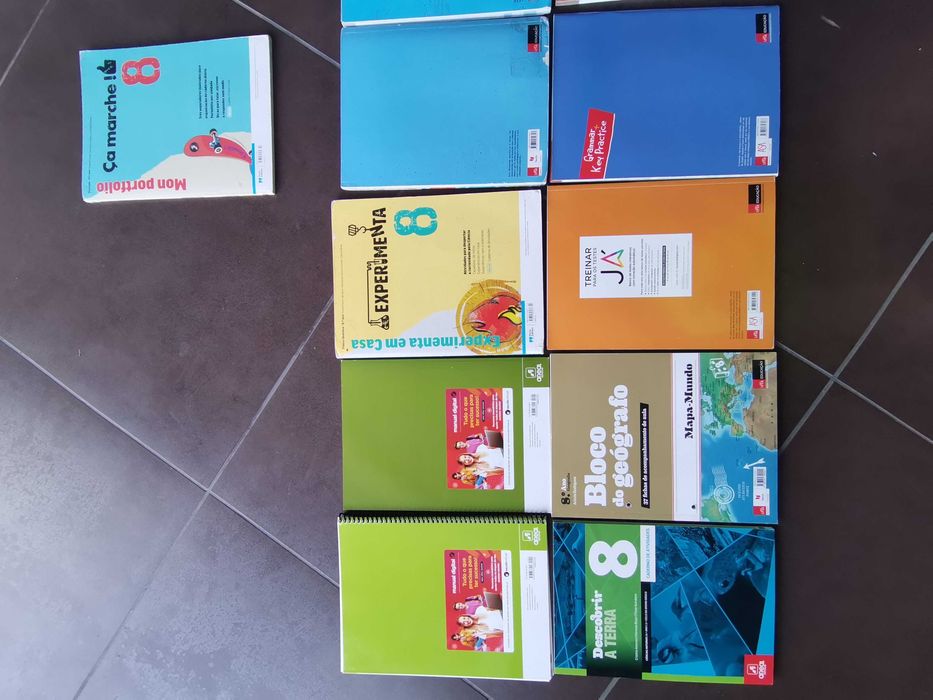 Manuais e Livros de Fichas do 8° Ano