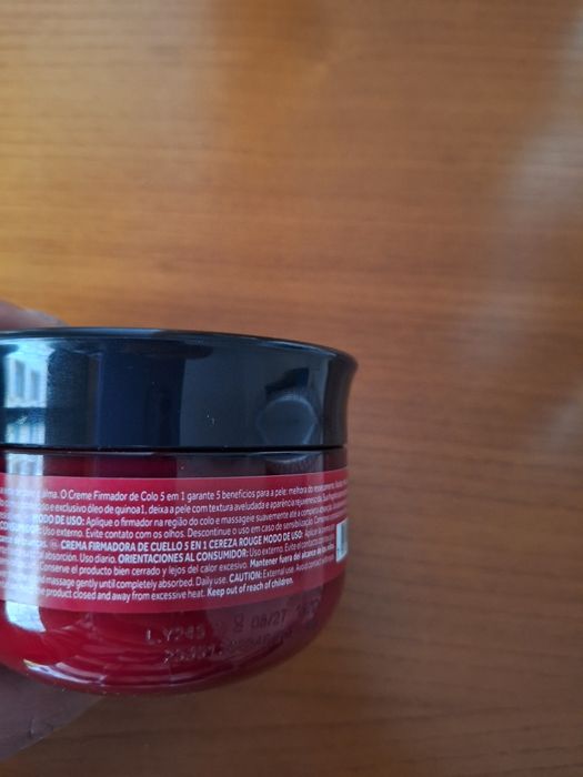 Creme Firmador de Colo 5em1 Cereja Rouge Nativa Spa Boticário 200g