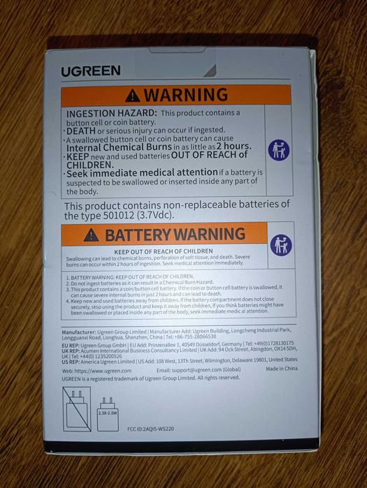 Навушники UGREEN Dots WS220 Black