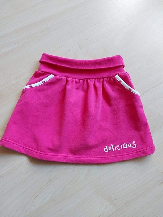 Różowa spódniczka dla dziewczynki 5 10 15, rozmiar 80, roczek,12 mies.