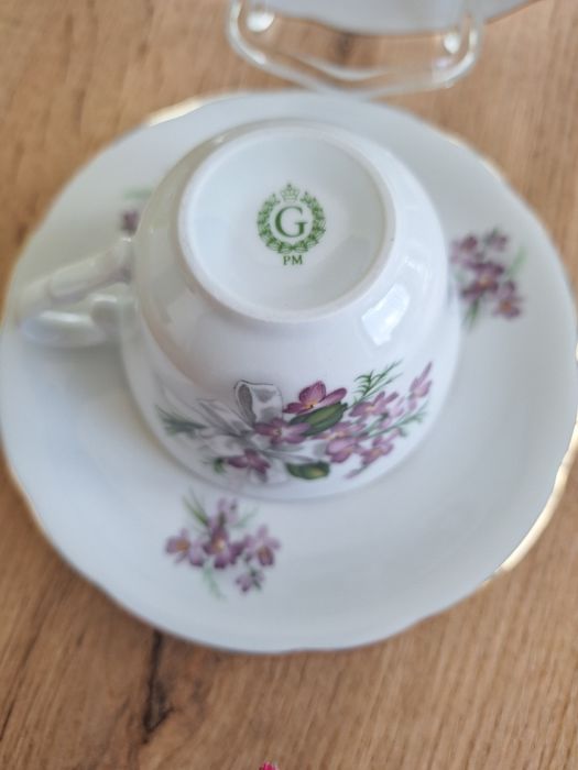 Trio śniadaniowe porcelana