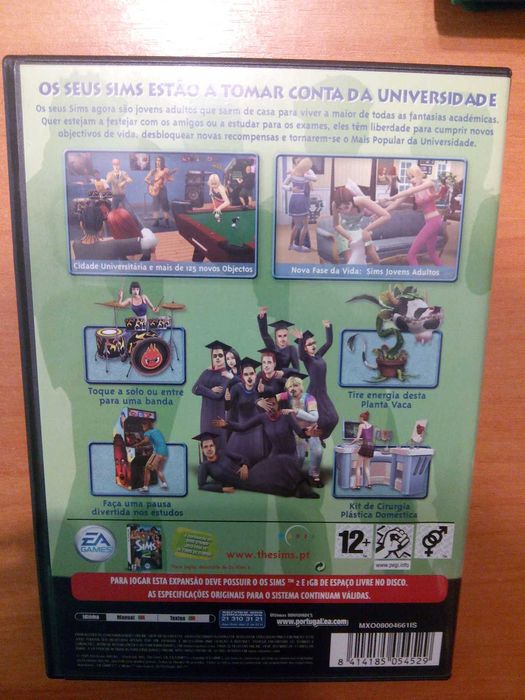 Os Sims 2 - Na Universidade -Jogo PC