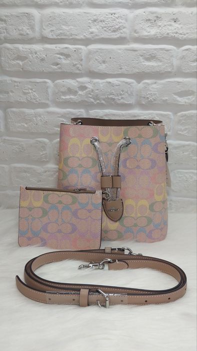 Сумка Coach Rowan оригінал шкіряна канва