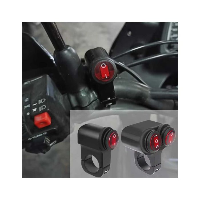 Interruptor moto 22 mm iluminado estanque