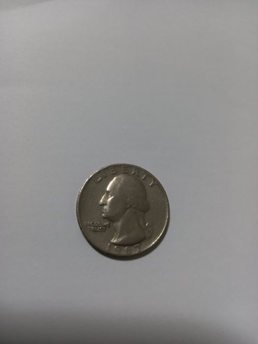 Moeda Quarter Dollar Ano 1967