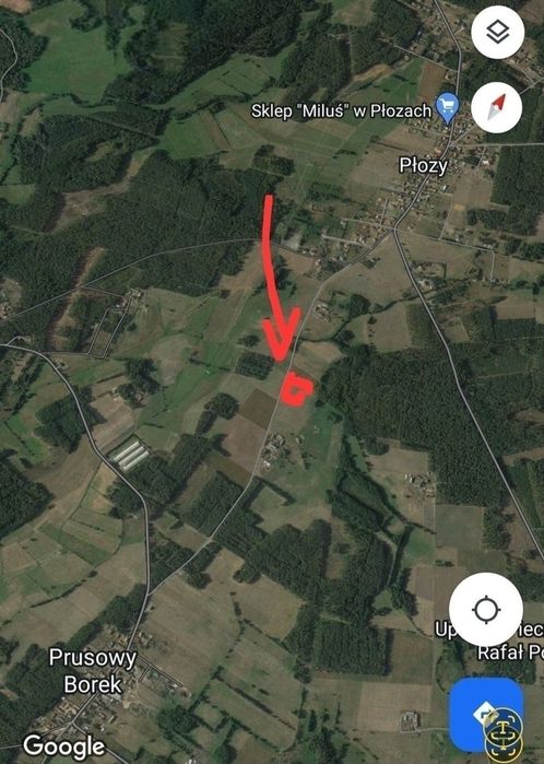 Sprzedam działki Prusowy Borek Rudka Płozy