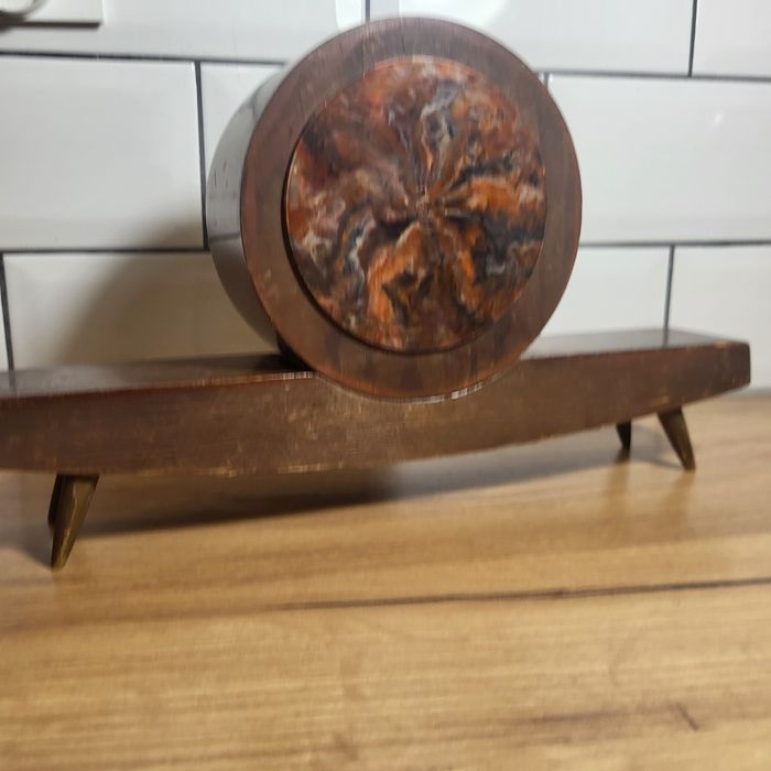 Zella-Mehis lata 60te modernistyczny zegar kominkowy 62