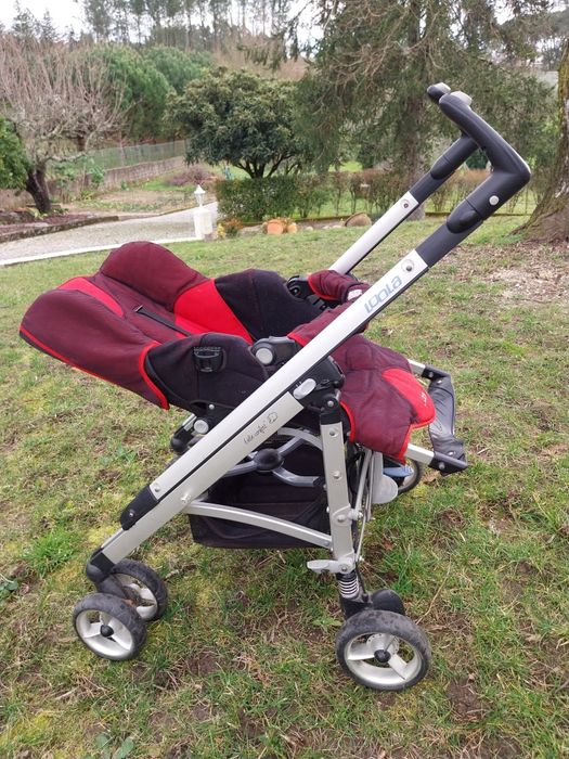 Trio de bebé com ovo e espreguiçadeira