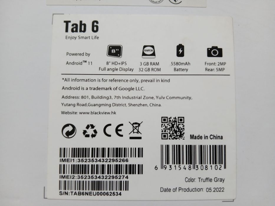 Продам планшет Blackview Tab 6 3/32