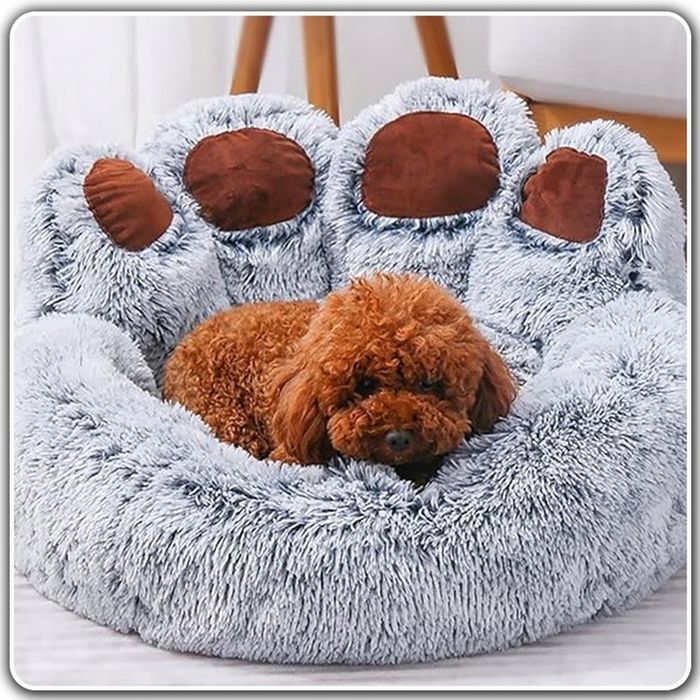 Legowisko Dla Psa Kota Miękkie Posłanie Wodoodporne Poduszka Shaggy