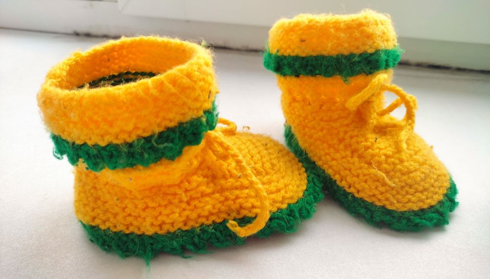 Пінетки в'язані для малят до 1 року і після