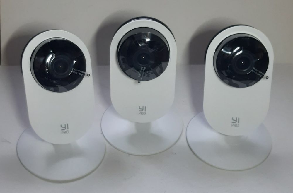 3 Камеры видеонаблюдения YI Pro 2K  Wi-Fi  умное обнаружение