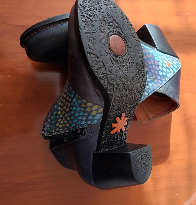 Botins azuis com padrão - Art