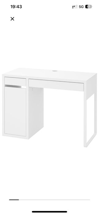 Biurko Ikea Micke 105x50 kolor biały