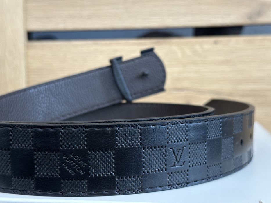 Pasek Męski Louis Vuitton – Czarny Damier Infini / Graphite  Premium