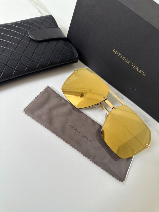 Okulary przeciwsłoneczne Bottega Veneta Gold mirror