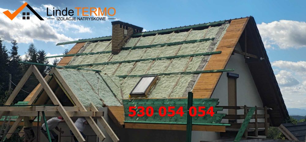 Ocieplanie pianą PUR, izolacje natryskowe, poddasza, pianowanie pianka