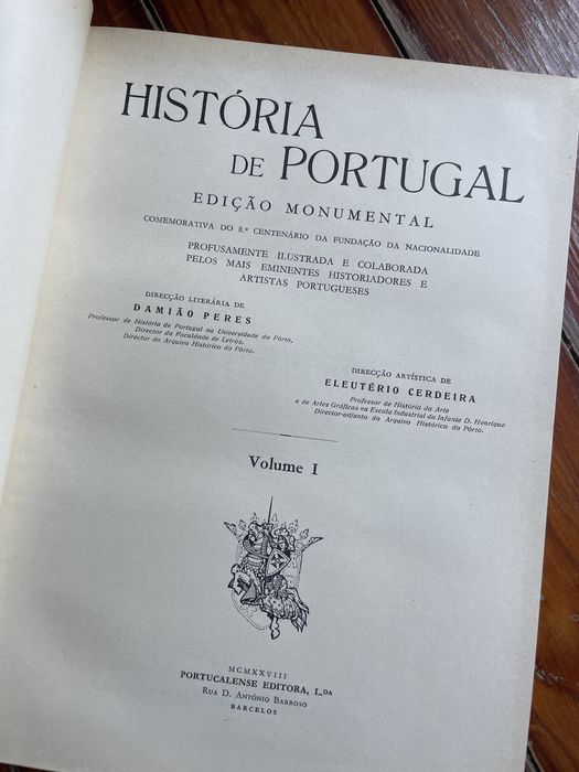 Historia de portugal 7 vol edição monumental da portucalense editora