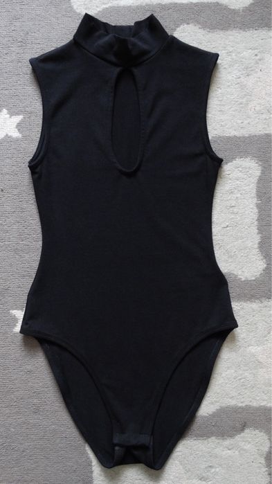 Czarne body H&M rozm. 34 XS dekolt