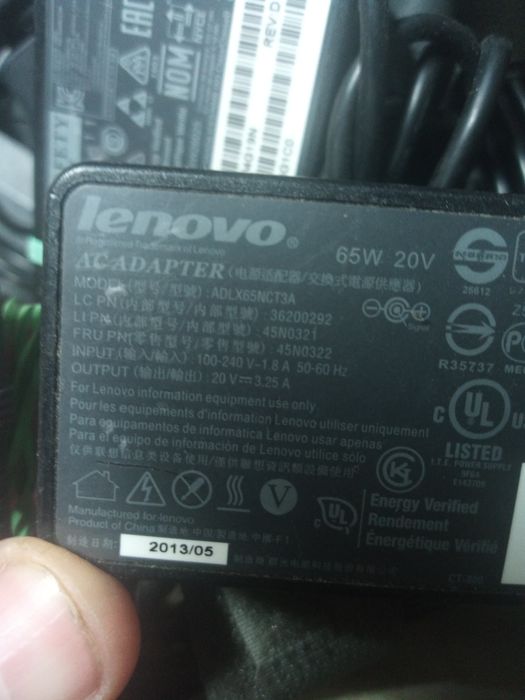 Електрошрот Lenovo 20V 3.25A 7.9x5.5 65Вт оригінал блок живлення