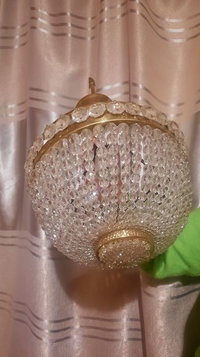 Винтажная хрустальная люстра