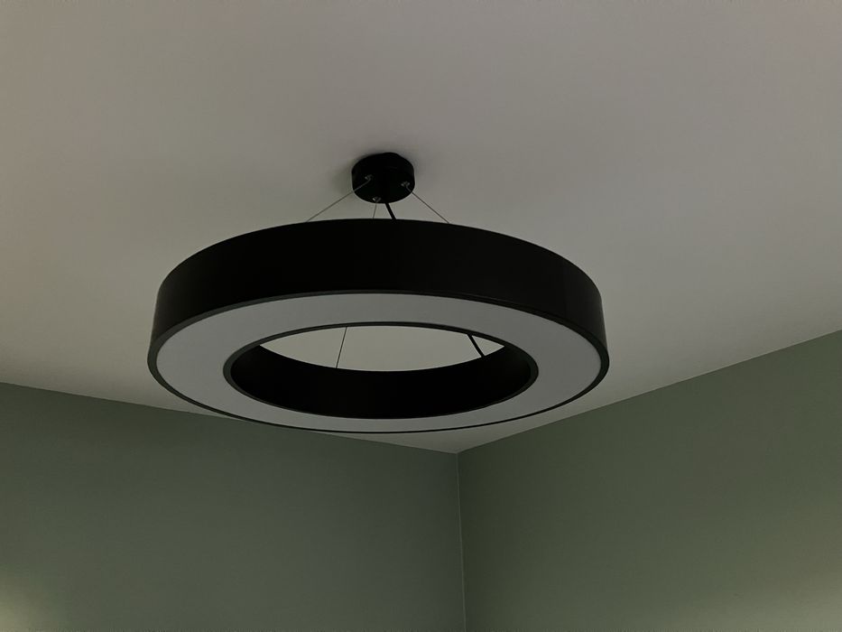 Lampa Sufitowa Wisząca LED Okrągła LX- 904 72W Czarna biała neutralna Ledlux